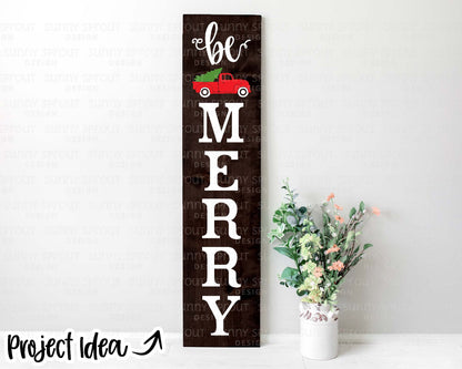 Christmas Porch Sign SVG Bundle, 6 designs, Cricut cut file, Silhouette cut file, Porch leaner vertical sign svg, Holiday porch decor files