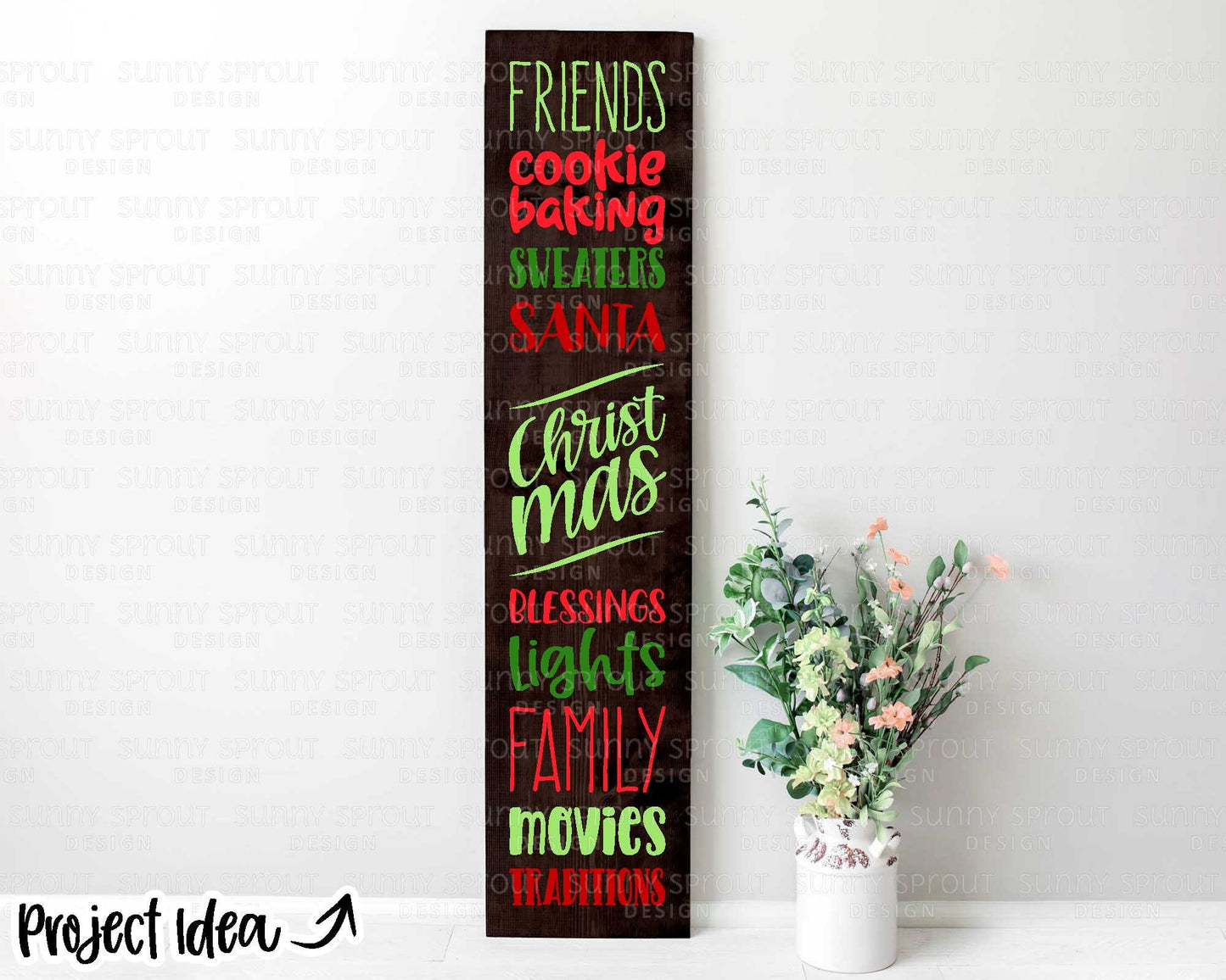 Christmas Things Porch Sign, Digital download, Cricut SVG cut file, Silhouette, Holiday door leaner design