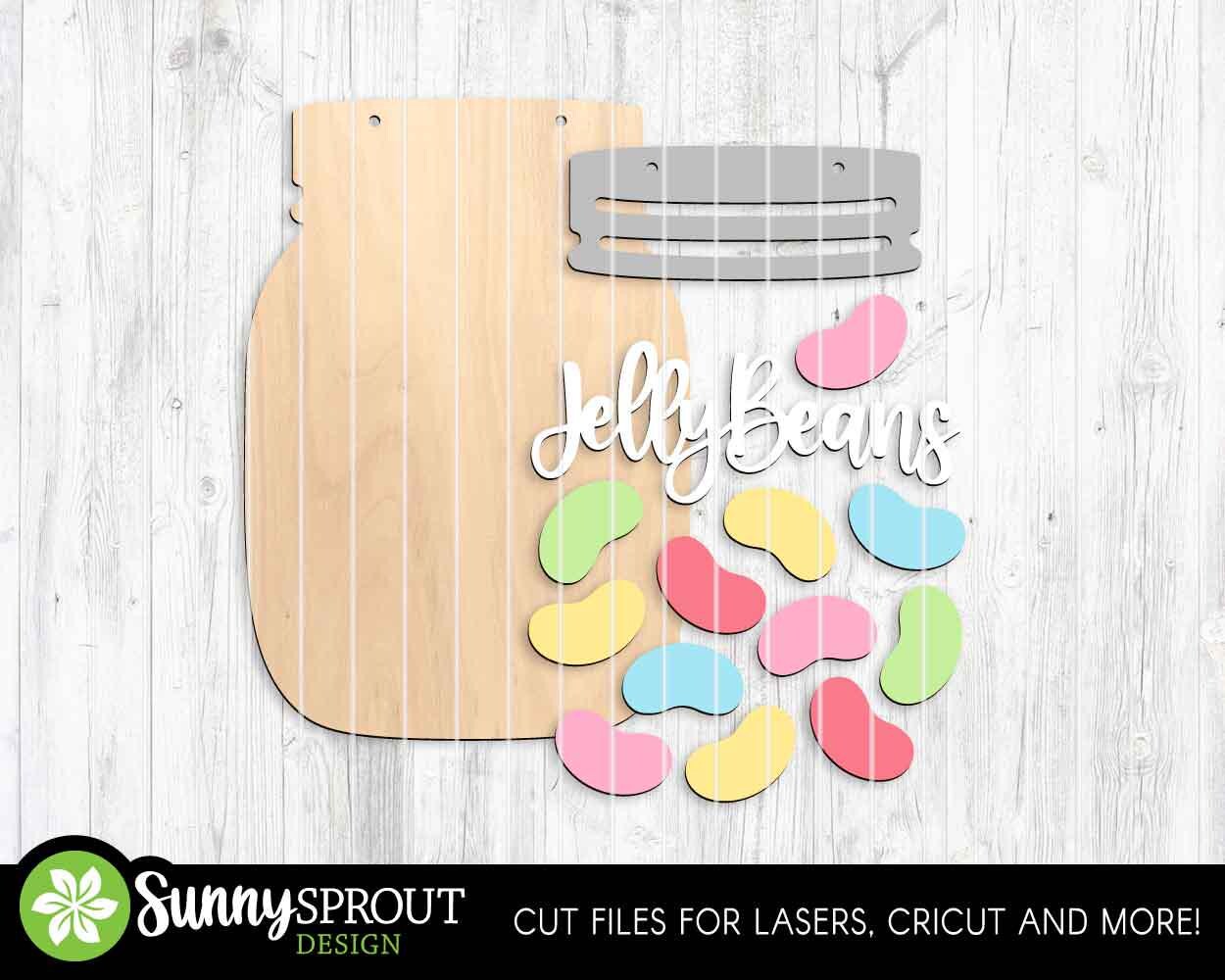 Easter Mason Jar Sign Bundle, Door hanger svg, Glowforge laser cut files, Cricut, Spring welcome sign svg