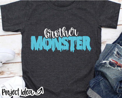 Family Halloween Monster SVG, Digital Download, Cricut SVG Cut File, Silhouette, Matching Halloween Shirt Design