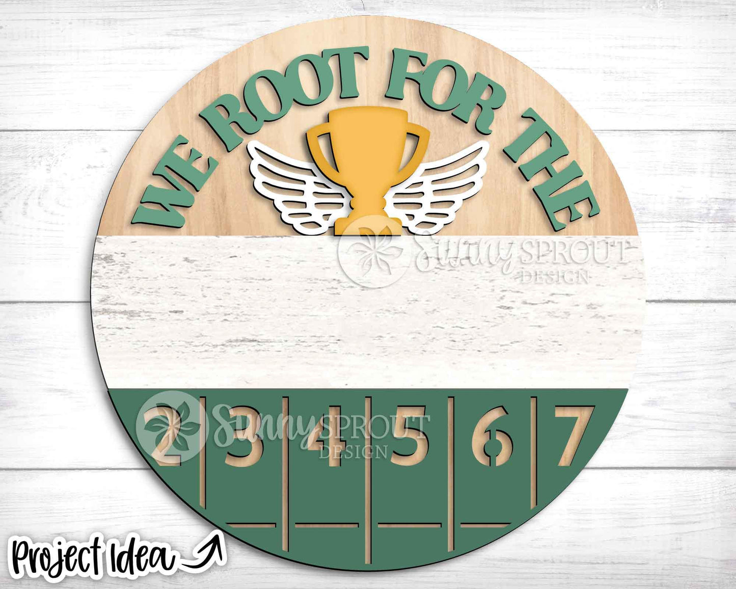 We Root For The Track Team Sign, Digital Download, SVG Laser Cut File, Cricut, Round Door Hanger Design, Personalized Sports Decor