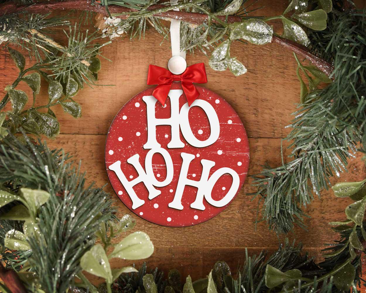 Christmas Ornament Bundle, Digital download, SVG laser cut file, Cricut, Santa gingerbread man reindeer design