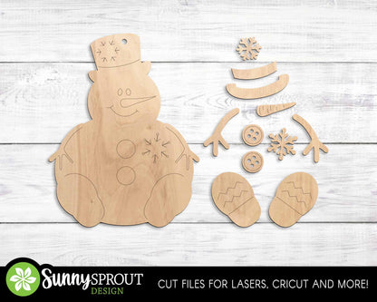Sitting Christmas Ornament Bundle, Digital download, SVG laser cut file, Cricut, North Pole Santa Christmas design