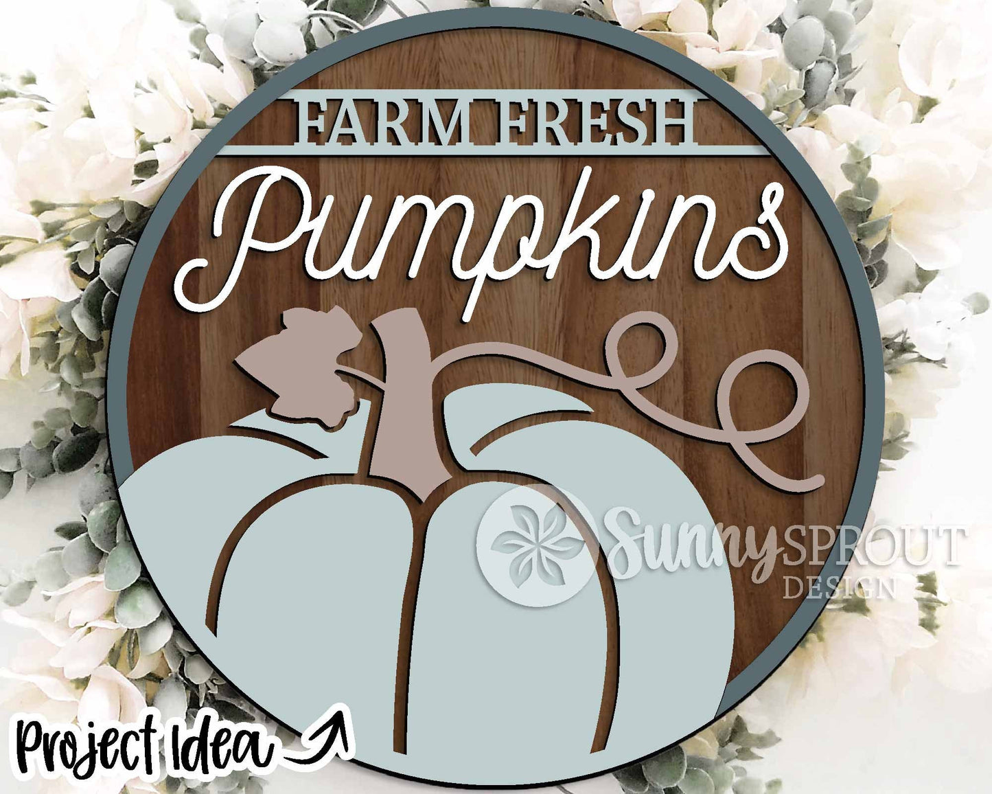 Fall Laser Sign Bundle, Round door hanger, Glowforge laser file, Cricut cut file, Silhouette, Autumn welcome sign svg