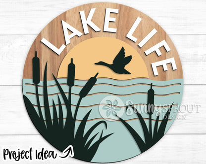 Camping Laser Sign Bundle, Round door hanger svg, Glowforge laser file, Cricut, Front door welcome sign, Summer decor svg