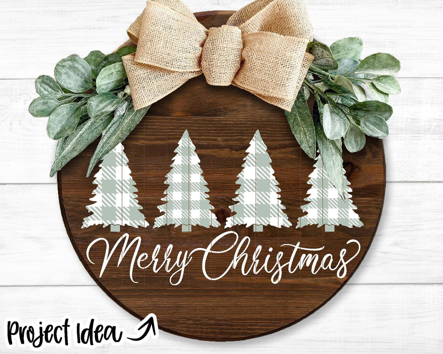 Merry Christmas Buffalo Plaid Trees SVG, Digital Download, Cricut Cut File, Silhouette, Sign, Mug, Shirt Design