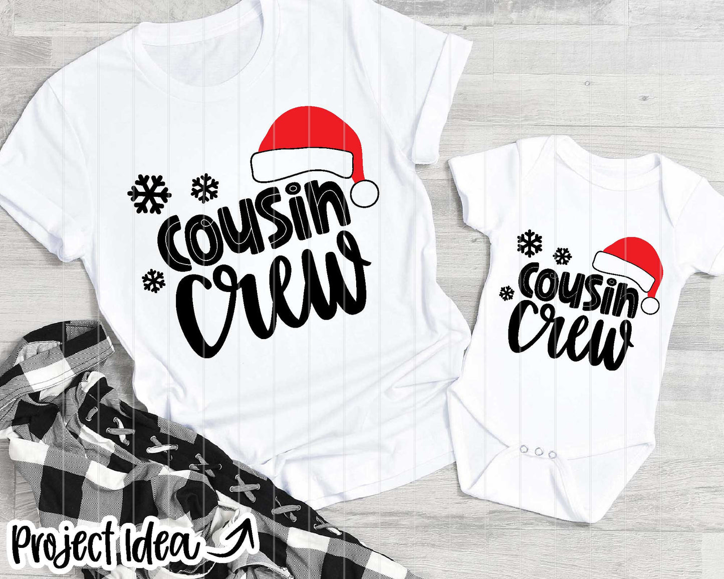 Cousin Crew Christmas Shirt SVG, Cricut cut file, Silhouette, Group family shirt design