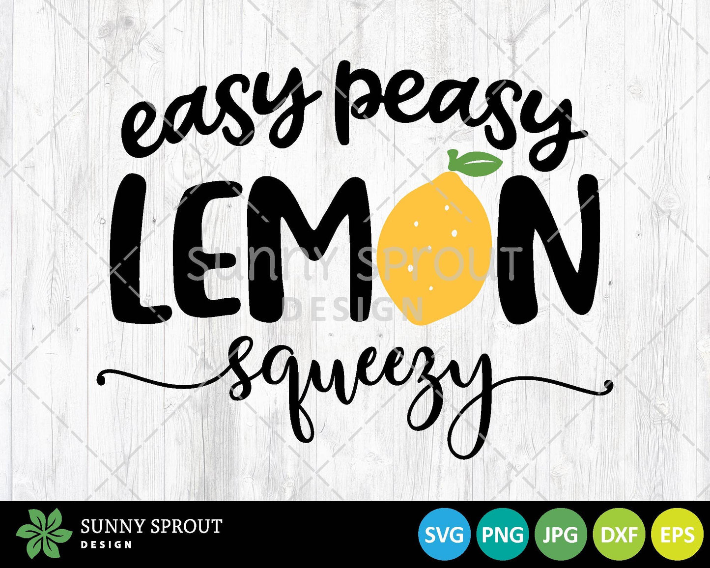 Easy Peasy Lemon Squeezy, Digital Download, Cricut SVG Cut File, Summer Tshirt Art Design